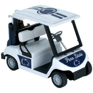 toy Penn State golf cart with clubs